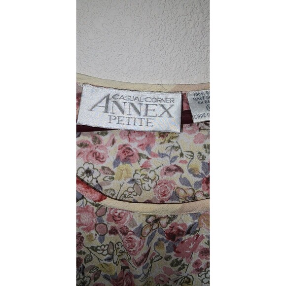 Casual Corner Annex Petite Floral Sleeveless Maxi Dress Country Cottage SZ PL - Picture 4 of 5